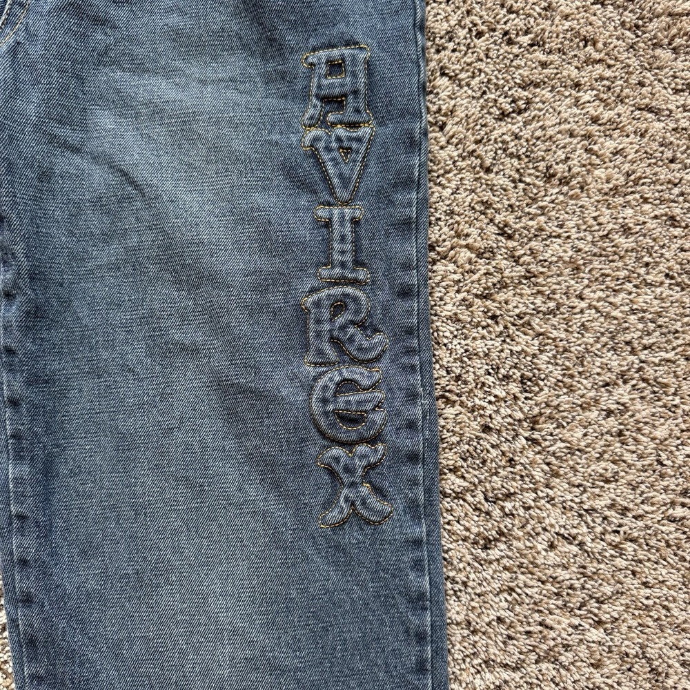 Avirex Jeans Mens Size 29 x 30  Baggy Embroidered Y2K 90s Skate Hip Hop RARE - Picture 3 of 11
